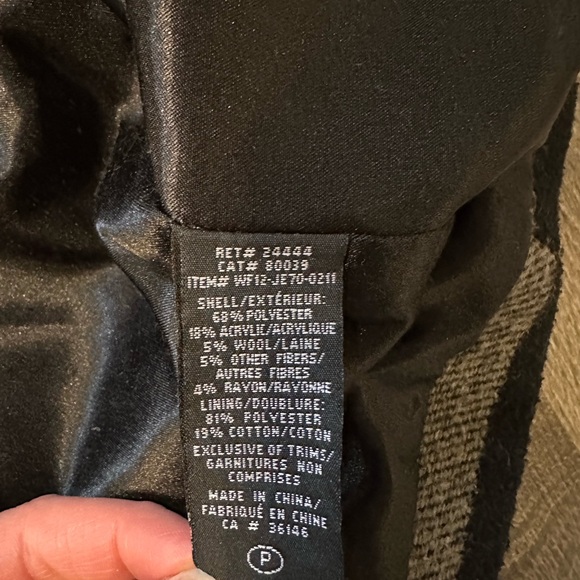 Patterned Hooded Women's Coat - Picture 2 of 4